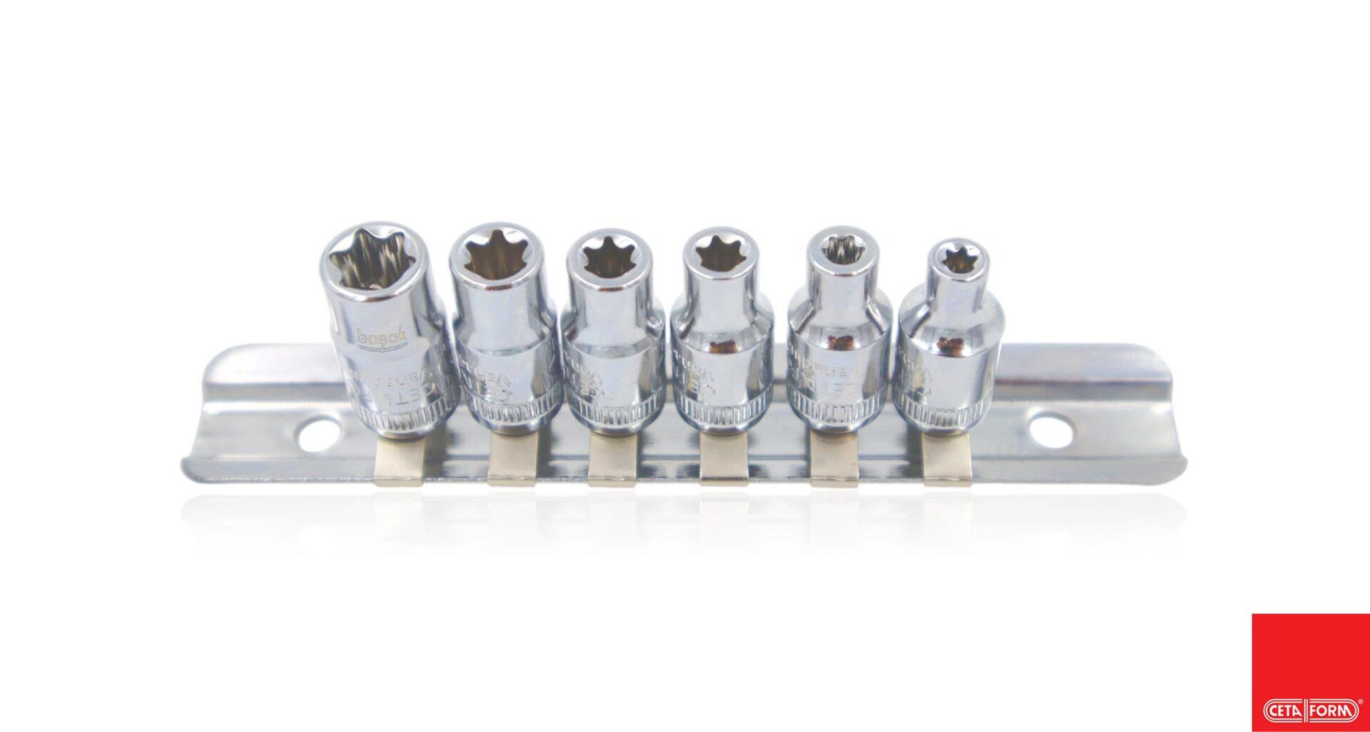 Ceta E4 - E10 Dişi Torx 1/4'' Lokma Takımı 6 Parça C06-R06