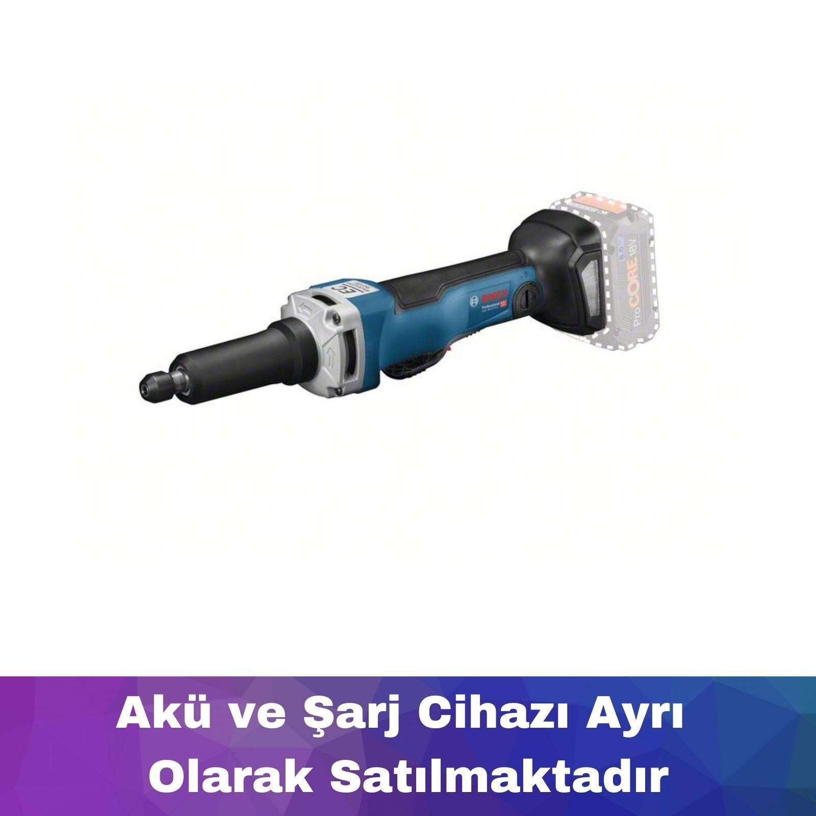 Bosch GGS 18V-23 PLC Akülü Kalıpçı Taşlama (Akü ve Şarj Yoktur) 0601229200