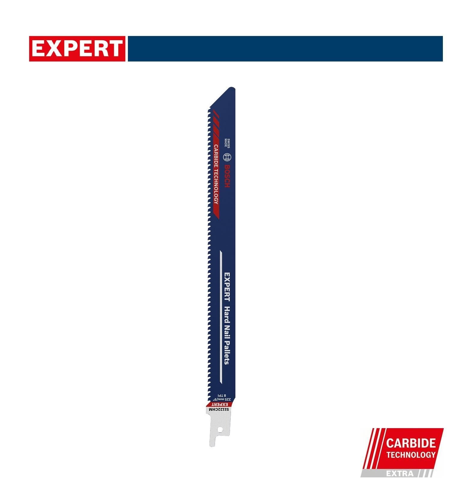 Bosch Expert S 1122 CHM Çİvili Palet İçin 225 mm Panter Testere 1'li 2608900387