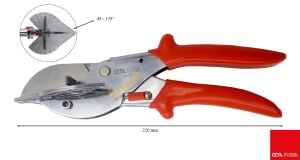 Ceta Form 220 mm Kablo Kanalı Makası 45°-135°