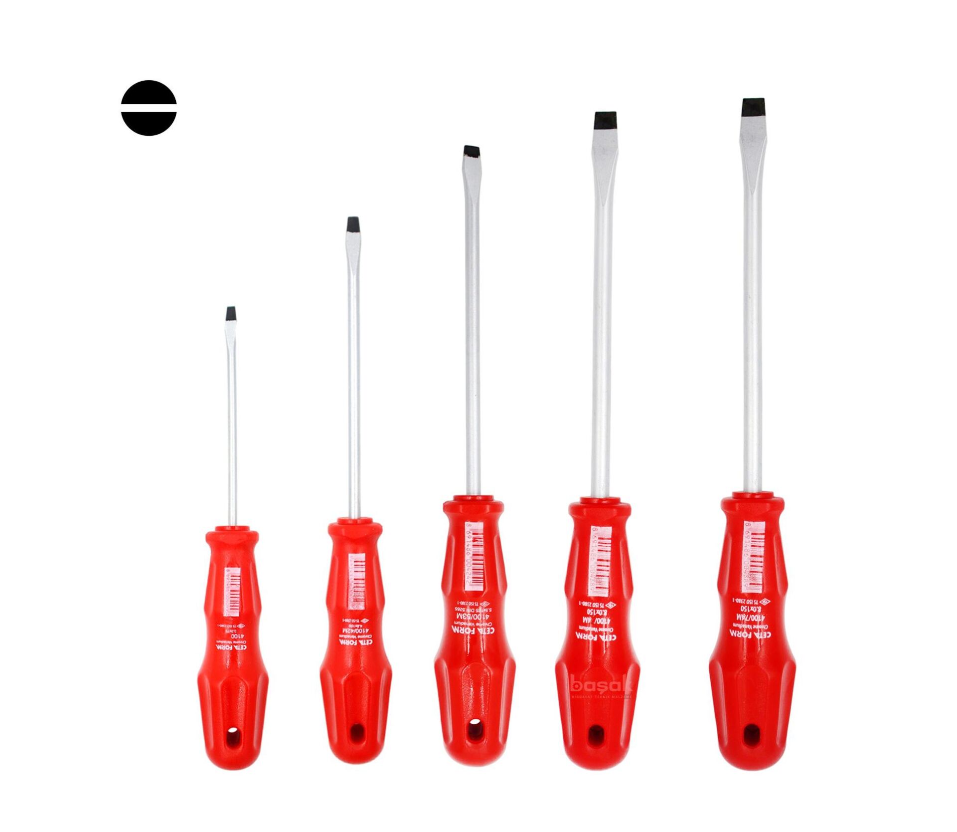 Ceta Form 4000M/5ST3 Düz Tornavida Takımı 5 Parça