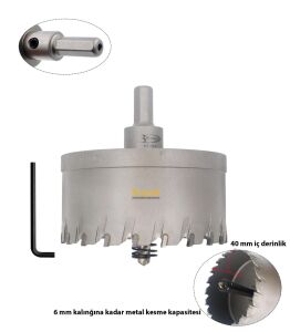 3Keego 100 mm TCT Uzun Delik Testeresi HP80