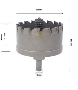 3Keego 90 mm TCT Uzun Delik Testeresi HP80