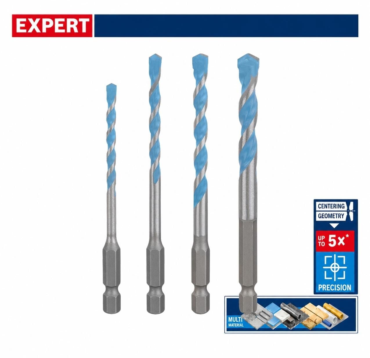 Bosch Expert HEX-9 5'li Çok Amaçlı Matkap Ucu Seti 2608902289
