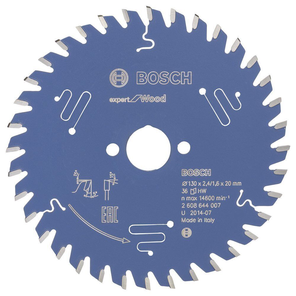 Bosch Ahşap Daire Kesme Bıçağı 130*20 mm 36 Diş Expert 2608644007