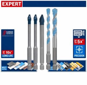 Bosch Expert HEX-9 5'li Seramik ve Çok Amaçlı Matkap Ucu Seti 2608902314