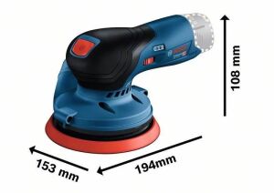 Bosch GEX 12V-125 Akülü Eksantrik Zımpara (Akü ve Şarj yoktur) 0601372101