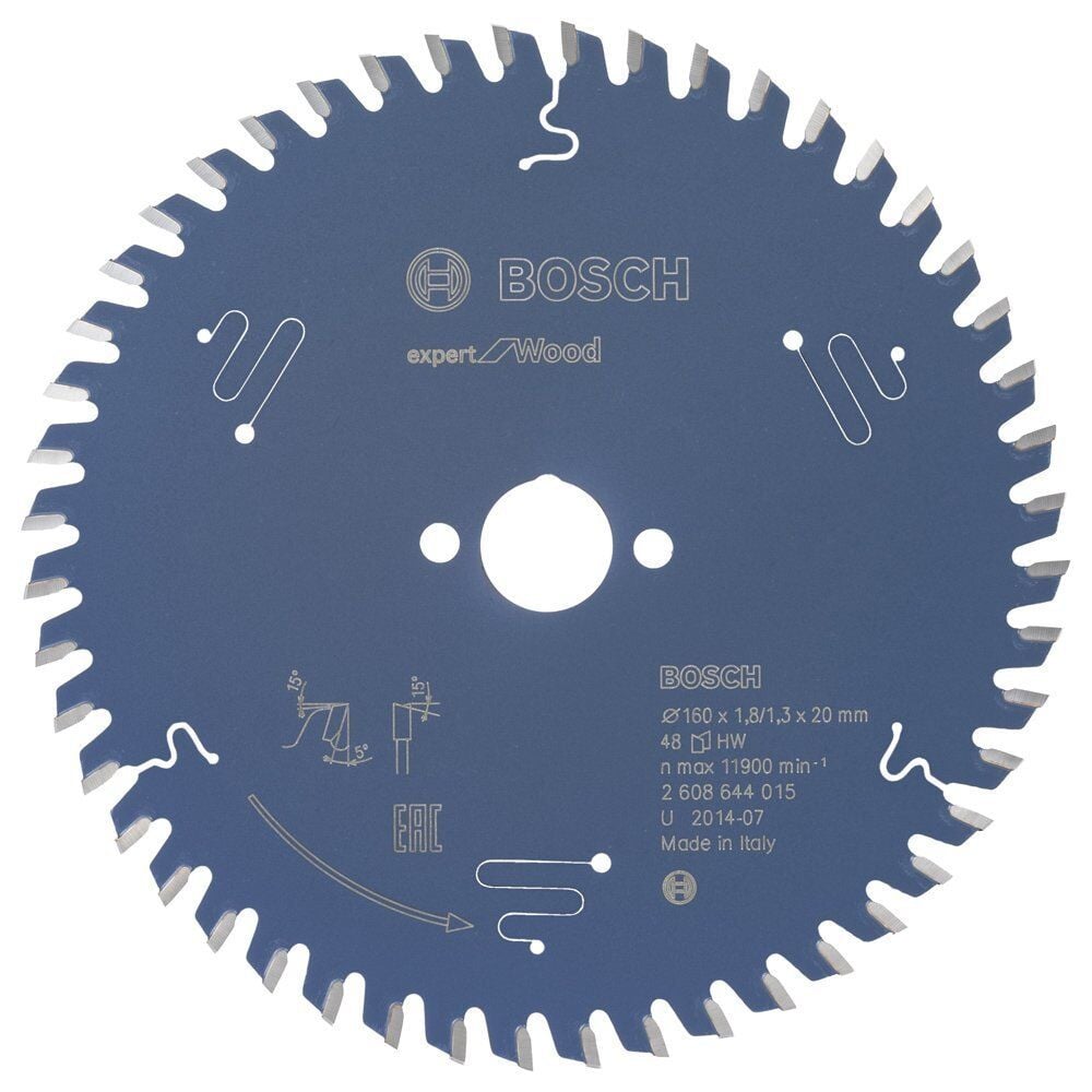 Bosch Ahşap Daire Kesme Bıçağı 160*20 mm 48 Diş Expert 2608644015