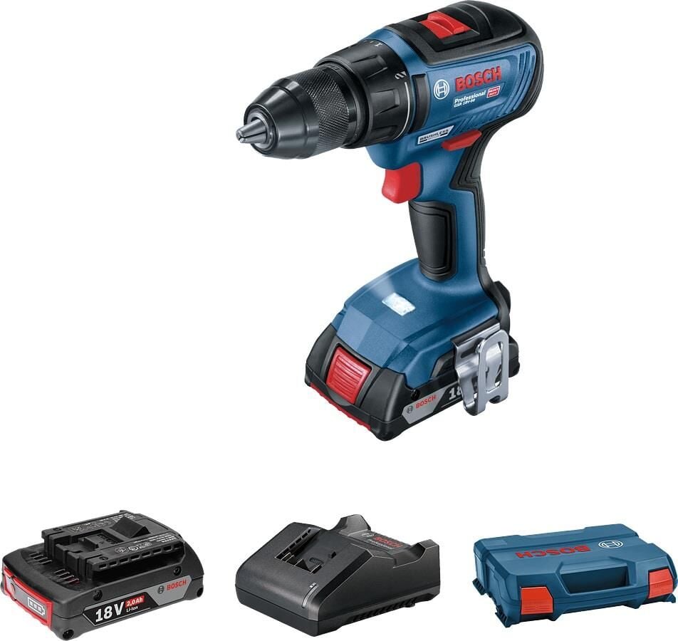 Bosch GSR 18V-50 Akülü Vidalama Makinesi 2x2.0 Ah 06019H5000