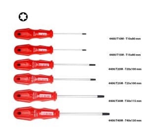 Ceta Form 4400M/6ST1 T10 - T40 Torx Tornavida Takımı 6 Parça