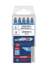 Bosch Expert HEX-9 5'li 6 mm Sert Seramik Delme Ucu Seti 2608902316