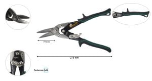 Bahco 275 mm Sağ Kaportacı Makası MA411