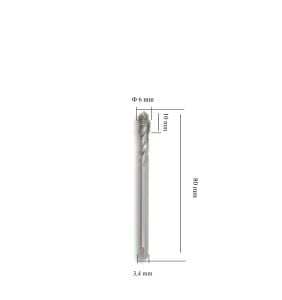 MTE M6 Helis Makine Kılavuzu İnce Şaftlı HSSE DIN 376/C