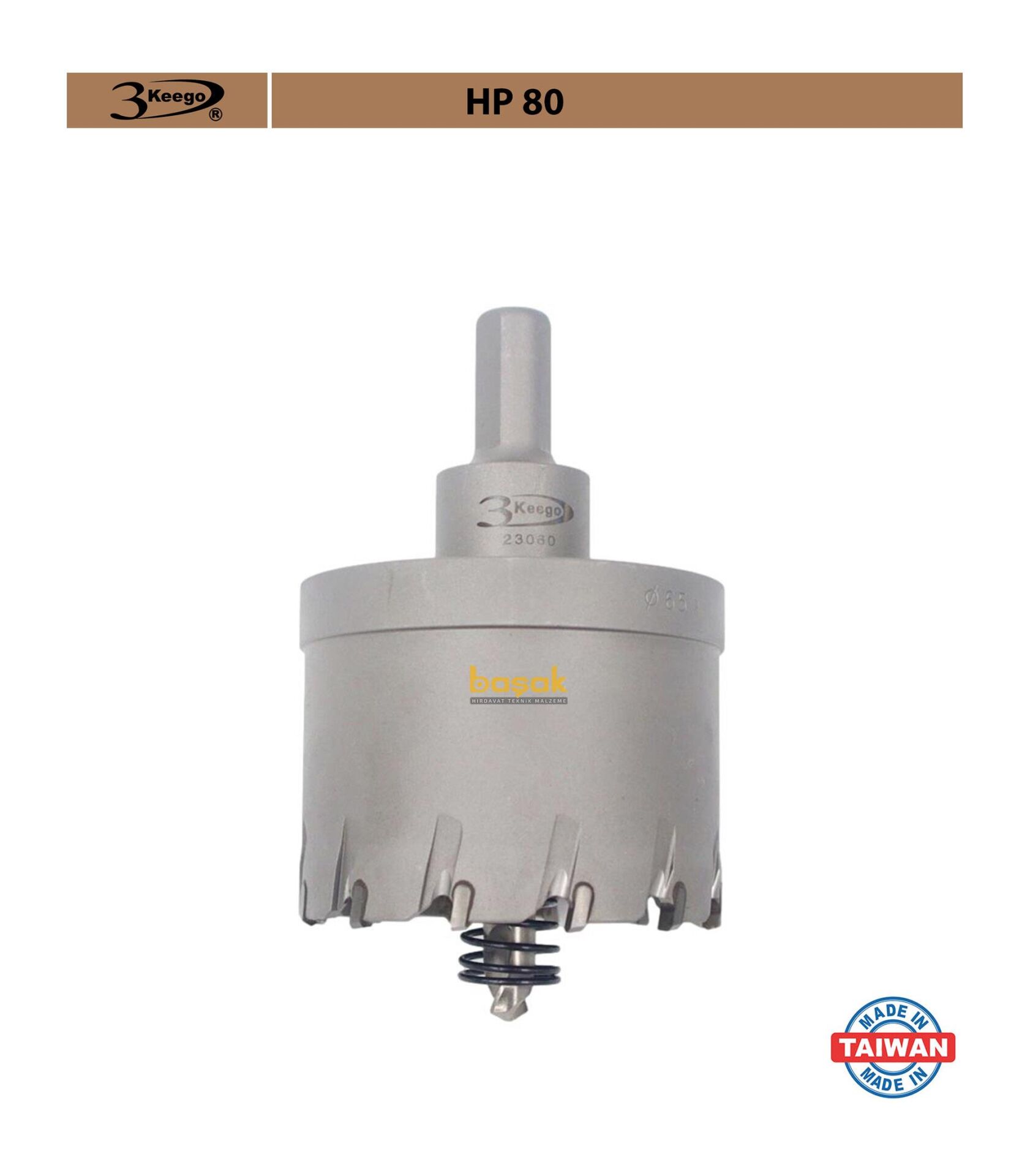 3Keego 65 mm TCT Uzun Delik Testeresi HP80