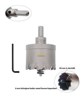 3Keego 65 mm TCT Uzun Delik Testeresi HP80