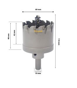 3Keego 60 mm TCT Uzun Delik Testeresi HP80