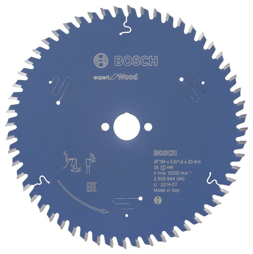 Bosch Ahşap Daire Kesme Bıçağı 184*20 mm 56 Diş Expert 2608644040