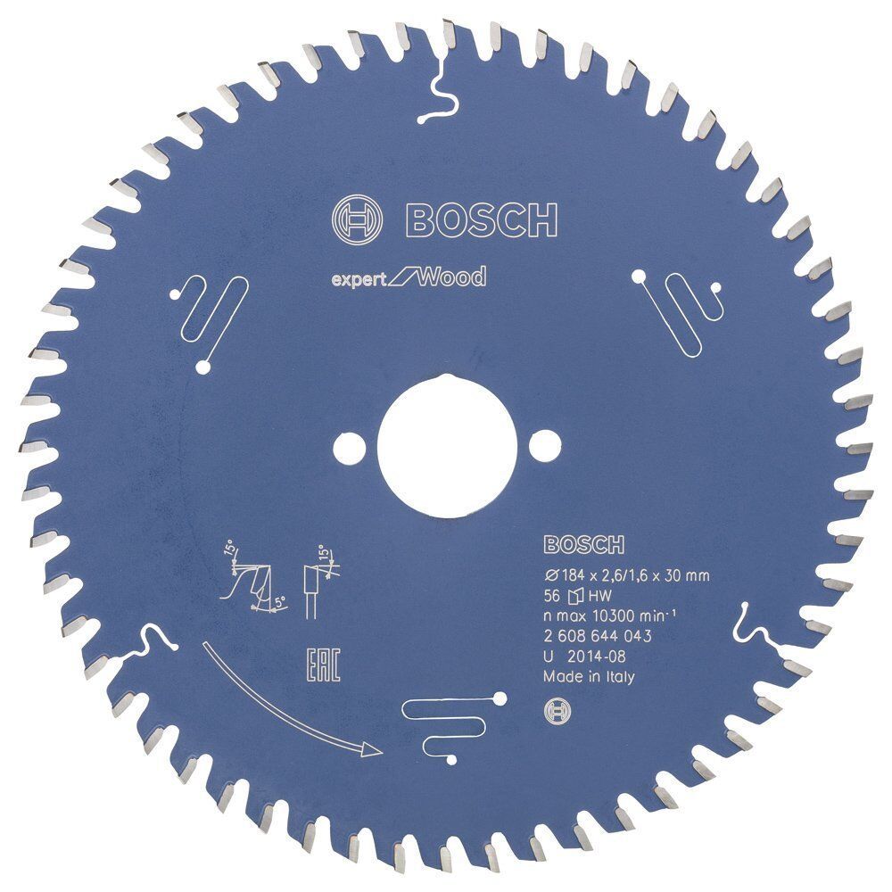 Bosch Ahşap Daire Kesme Bıçağı 184*30 mm 56 Diş Expert 2608644043