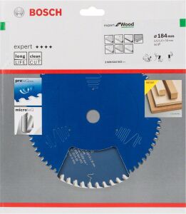 Bosch Ahşap Daire Kesme Bıçağı 184*30 mm 56 Diş Expert 2608644043