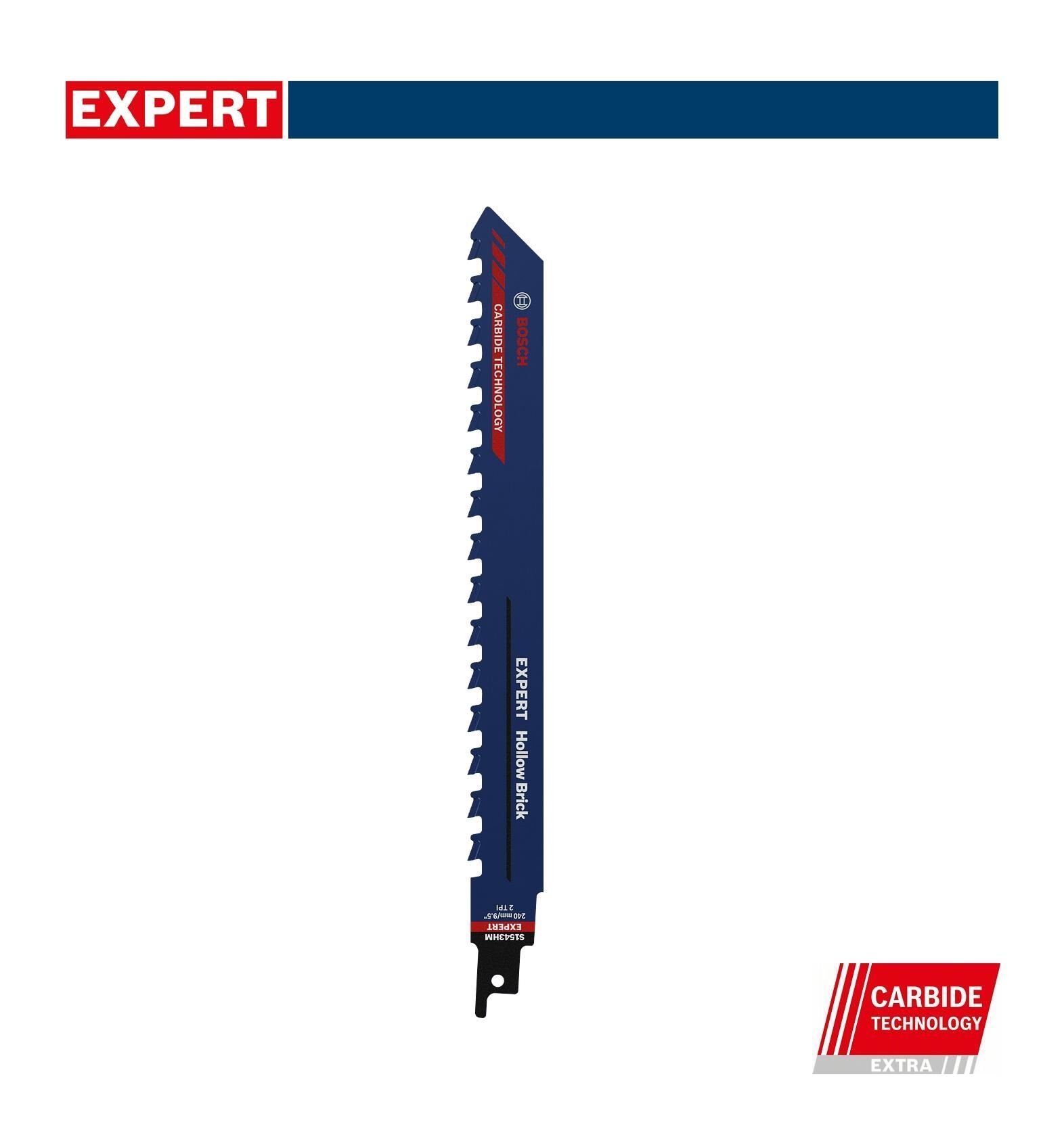 Bosch Expert S 1543 HM Delikli Tuğla İçin 240 mm Panter Testere 2608900414