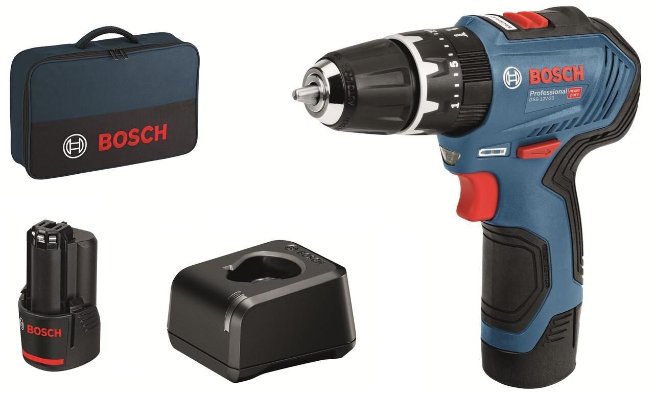 Bosch Gsr 12V-30 12V Soft Bag Akülü Vidalama 2x2.0 Ah 06019G9004