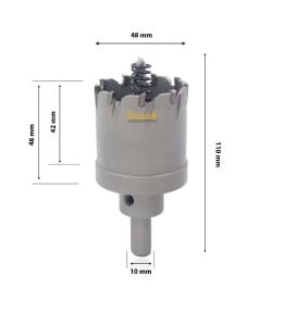 3Keego 48 mm TCT Uzun Delik Testeresi HP80