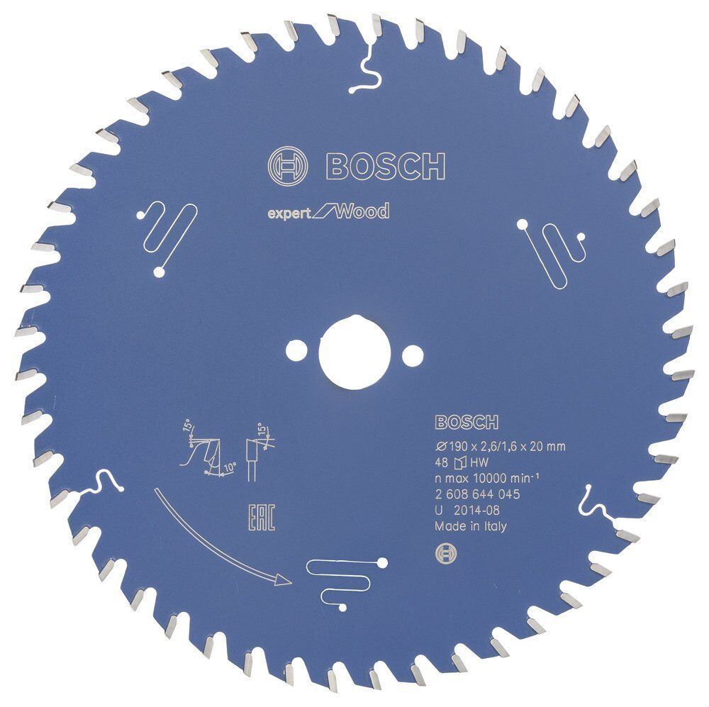 Bosch Ahşap Daire Kesme Bıçağı 190*20 mm 48 Diş Expert 2608644045