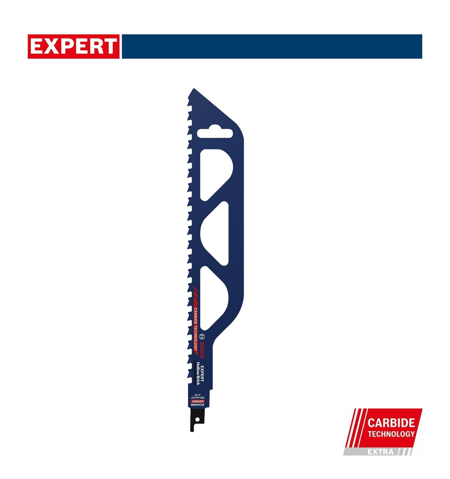 Bosch Expert S 1243 HM Delikli Tuğla İçin 300 mm Panter Testere 2608900417