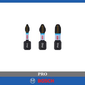 Bosch Impact Yıldız Bits Uç PH1/2/3 x 25 mm 3lü 2608522470