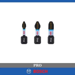Bosch Impact Yıldız Bits Uç PH1/2/3 x 25 mm 3lü 2608522470