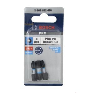 Bosch Impact Yıldız Bits Uç PH1/2/3 x 25 mm 3lü 2608522470