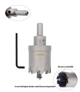 3Keego 44 mm TCT Uzun Delik Testeresi HP80