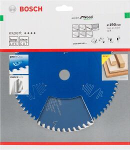 Bosch Ahşap Daire Kesme Bıçağı 190*20 mm 56 Diş Expert 2608644046