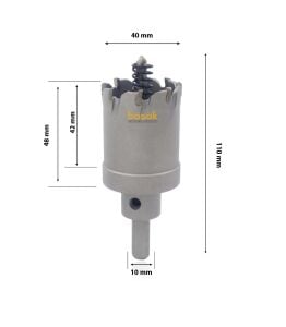 3Keego 40 mm TCT Uzun Delik Testeresi HP80