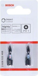 Bosch Impact Bits Uç PH1 x 25 mm 2'li 2608522468
