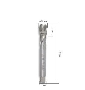 MTE M20 Helis Makine Kılavuzu İnce Şaftlı HSSE DIN 376/C