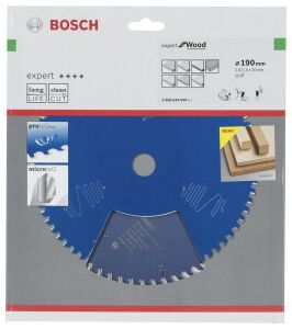 Bosch Ahşap Daire Kesme Bıçağı  190*30 mm 56 Diş Expert 2608644050