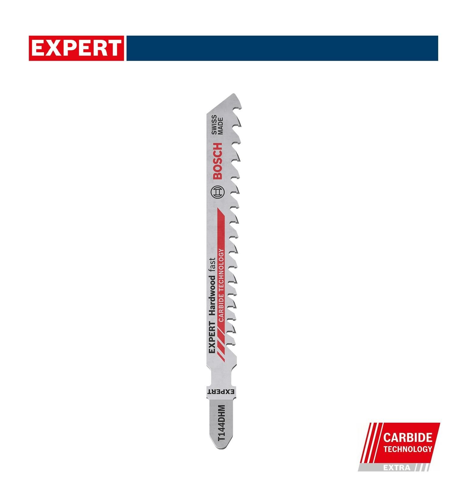 Bosch Expert T 144 DHM 3'lü Sert Ahşap İçin Dekupaj Bıçağı 2608900541