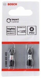 Bosch Impact Vidalama Ucu PH2 x 25 mm 2'li 2608522403
