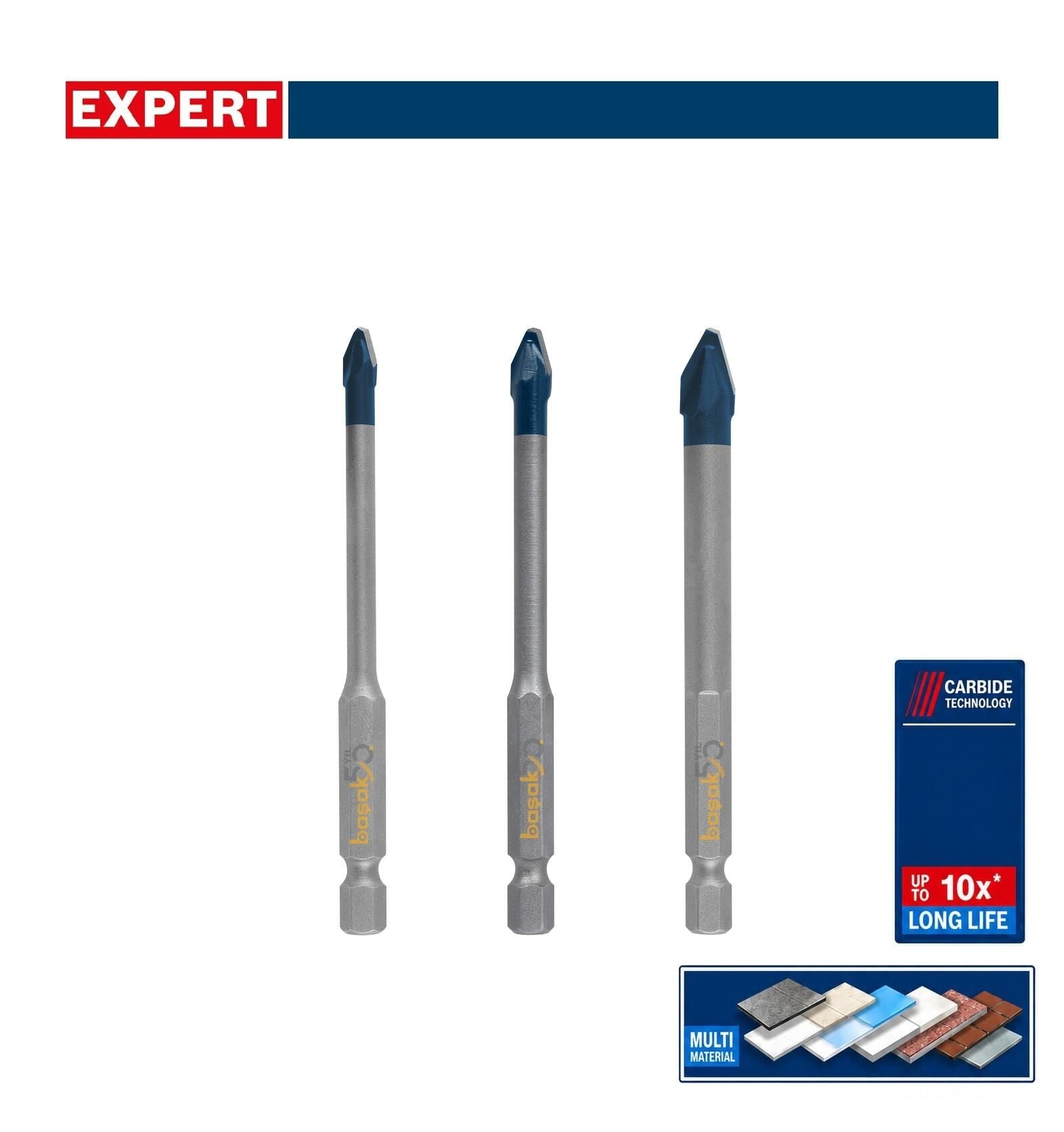 Bosch Expert HEX-9 3'lü Sert Seramik ve Fayans Matkap Ucu Seti 2608902312