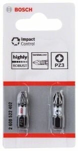 Bosch Impact Yıldız Bits Ucu PZ3 x 25 mm 2'li 2608522402