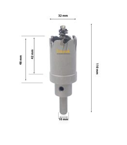 3Keego 32 mm TCT Uzun Delik Testeresi HP80
