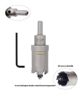 3Keego 32 mm TCT Uzun Delik Testeresi HP80