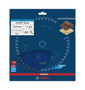 Bosch EXW Ahşap Daire Kesme Bıçağı 210*30 mm 48 Diş Expert 2608644060