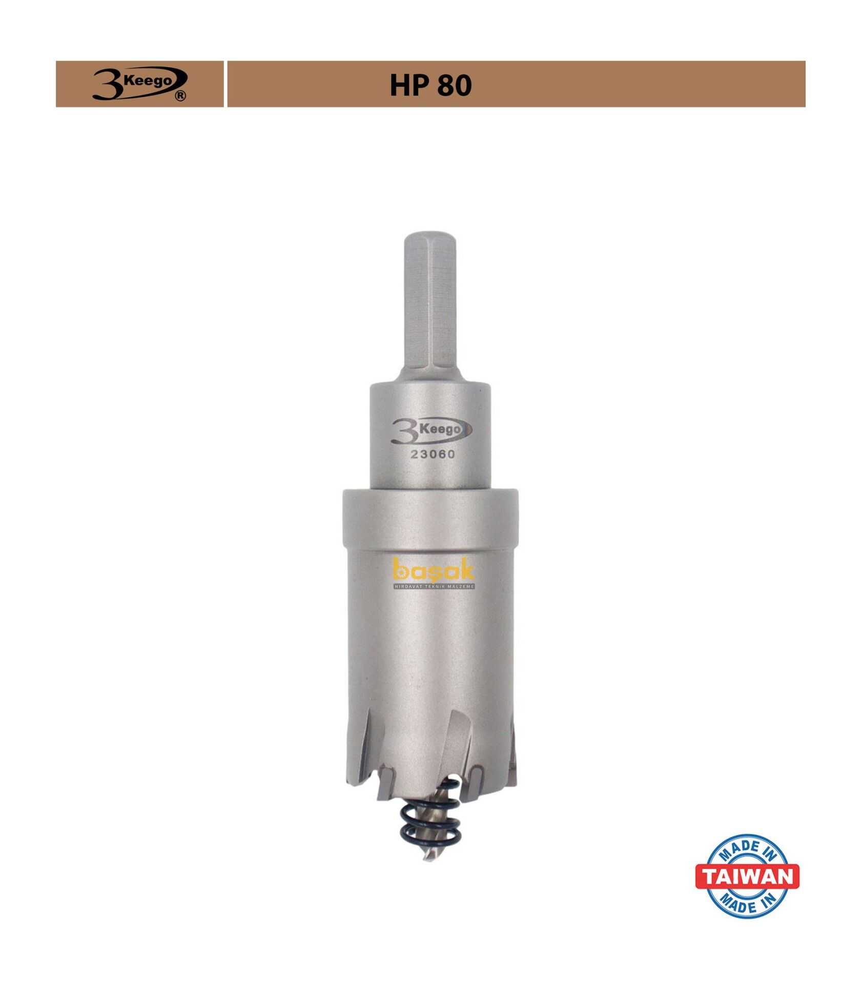 3Keego 30 mm TCT Uzun Delik Testeresi HP80