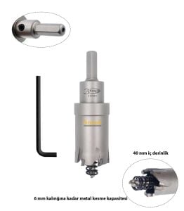 3Keego 30 mm TCT Uzun Delik Testeresi HP80