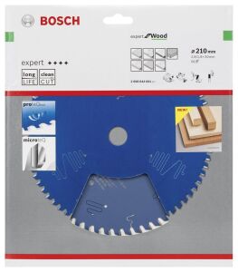 Bosch Ahşap Daire Kesme Bıçağı 210*30 mm 56 Diş Expert 2608644061