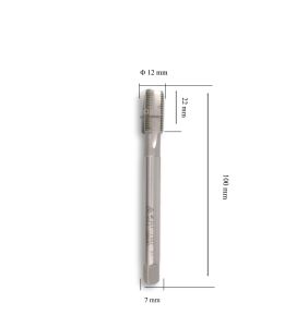 MTE M12x1 İnce Diş Makina Kılavuzu Düz HSSE DIN 374/C