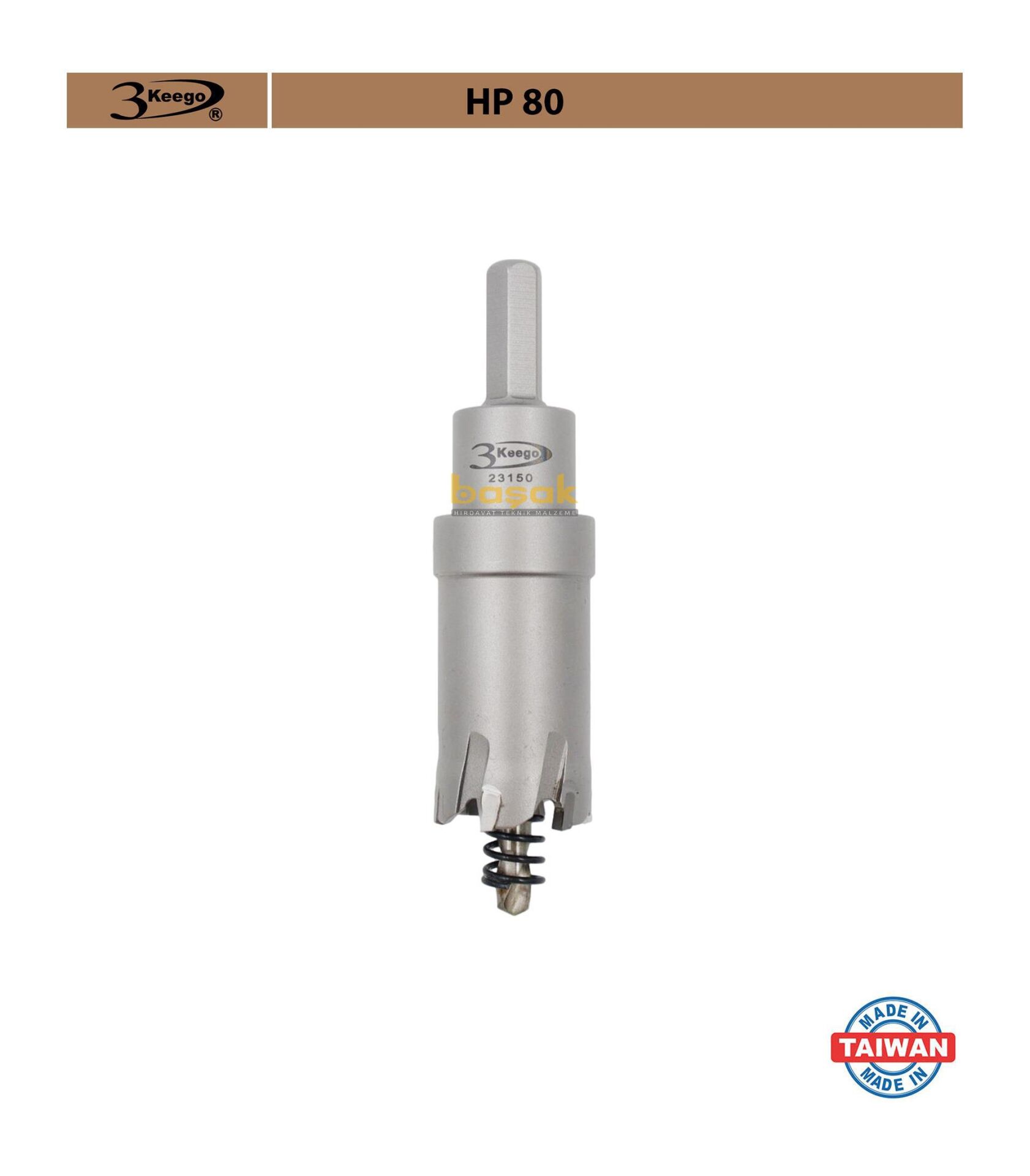 3Keego 27 mm TCT Uzun Delik Testeresi HP80