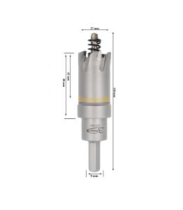3Keego 27 mm TCT Uzun Delik Testeresi HP80